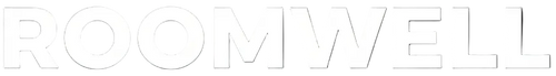 Black 'ROOMWELL' logo on a transparent background